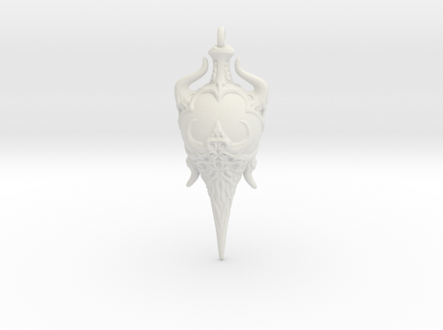 Chaos Amulet 01 - 50mm in White Natural Versatile Plastic