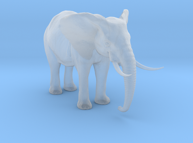 African Alpha Elephant in Smooth Fine Detail Plastic