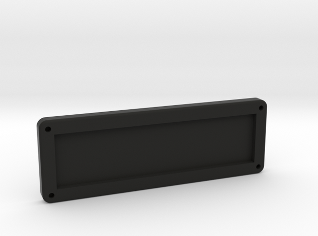 1/10 Scale car plate frame in Black Natural Versatile Plastic