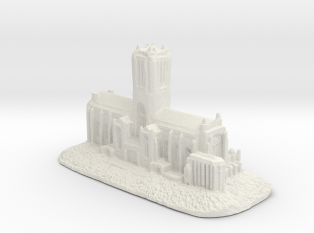 Liverpool cathedral in White Natural Versatile Plastic