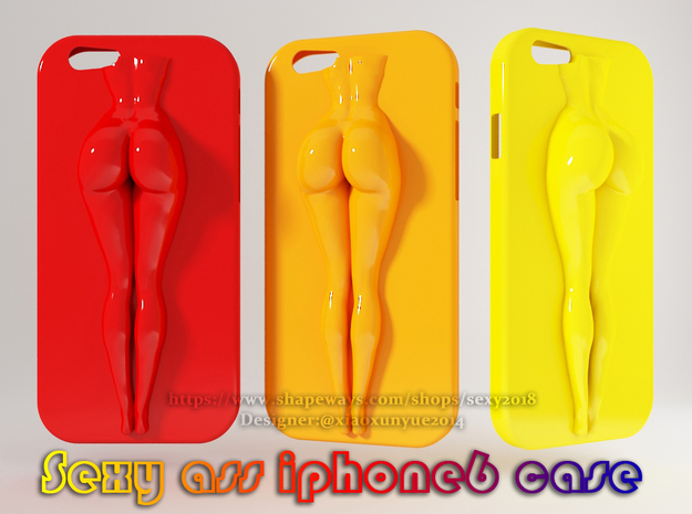 Sexy Ass iPhone6 Case in White Natural Versatile Plastic