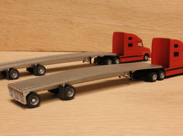 1:160 N Scale MAC 53' Flatbed Trailer in Smooth Fine Detail Plastic