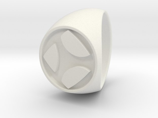 Custom Signet Ring 26 in White Natural Versatile Plastic