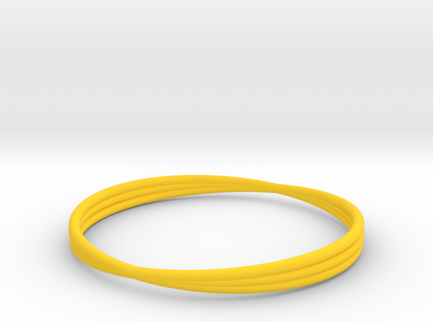 Bracelet 6 in Yellow Processed Versatile Plastic