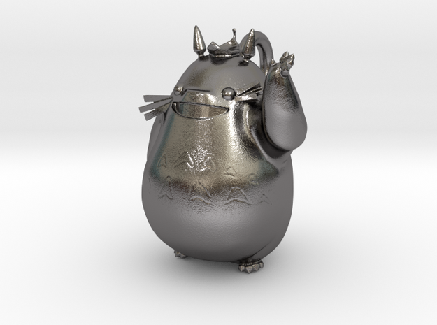 Totoro Pendant in Polished Nickel Steel