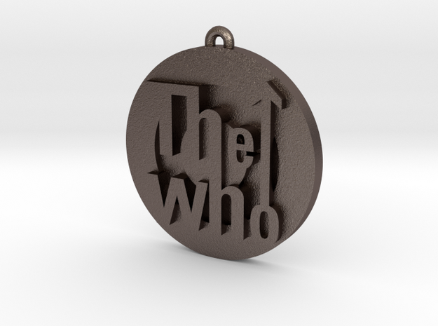 The Who Logo in Polished Bronzed Silver Steel