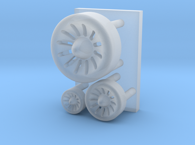 Spaceship engine parts ( enhanced version ) in Tan Fine Detail Plastic