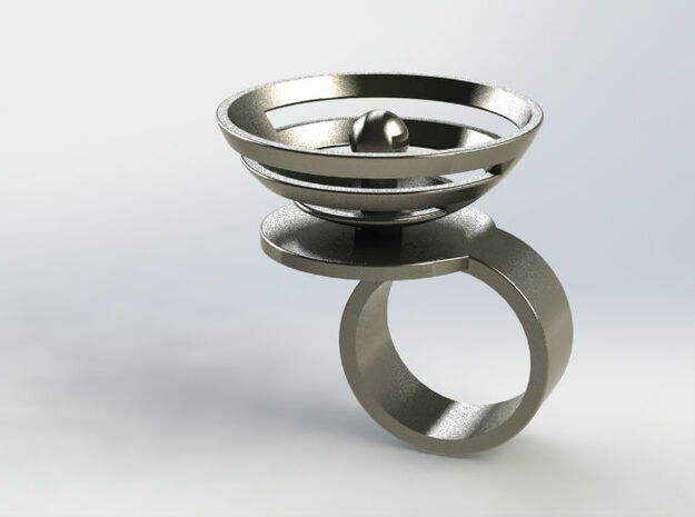 Orbit: US SIZE 7.5 in Polished Silver