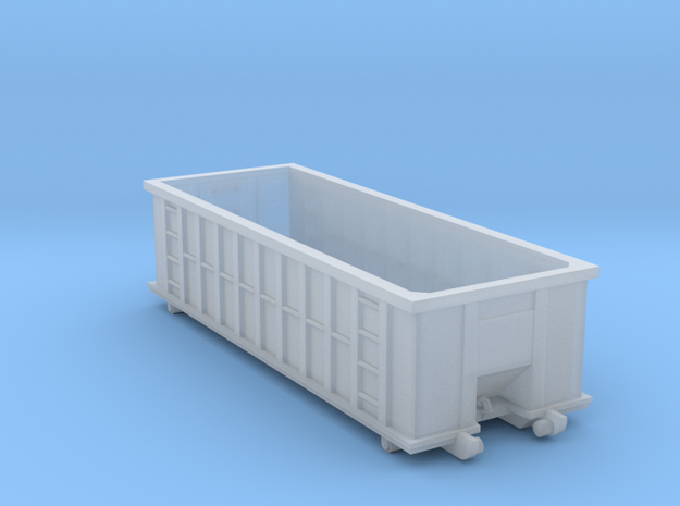 Industrial Dumpster 30yd - N 160:1 Scale in Tan Fine Detail Plastic