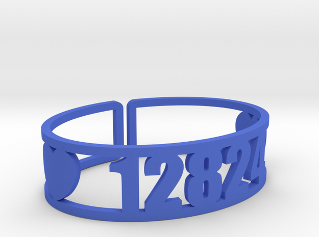 Walden Zip Cuff in Blue Processed Versatile Plastic