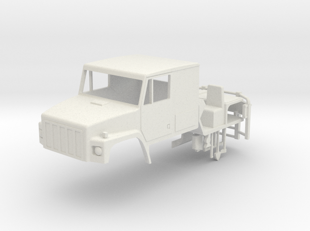 1/64 International SF 2670 Series Truck Cab with I in White Natural Versatile Plastic
