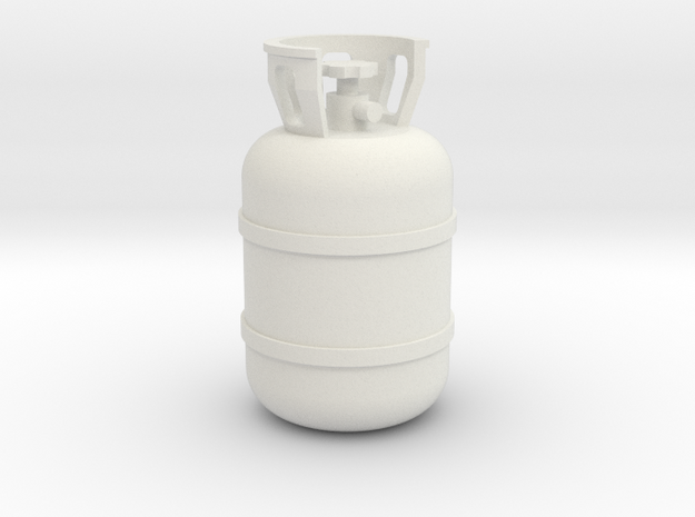 1/10 Scale propane tank in White Natural Versatile Plastic