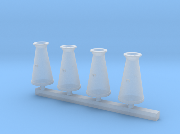 Milk Churns 4mm scale in Tan Fine Detail Plastic