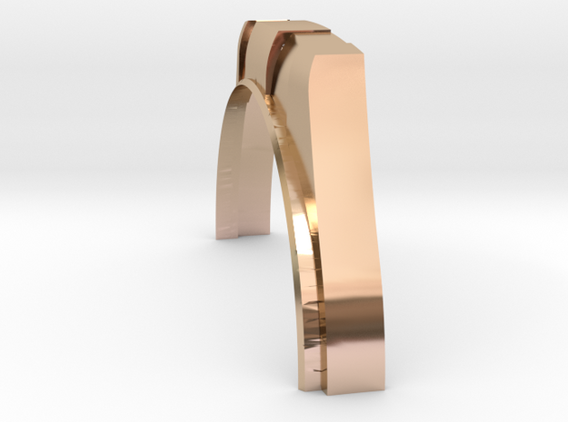 Rolex 70mm Air Gauge Cover Accuair ExoMounts Half  in 14k Rose Gold