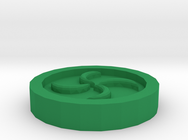 The Forest Medallion in Green Processed Versatile Plastic