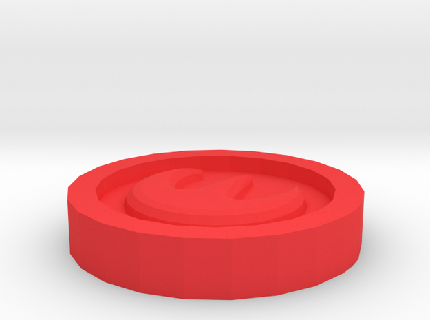 The Fire Medallion in Red Processed Versatile Plastic