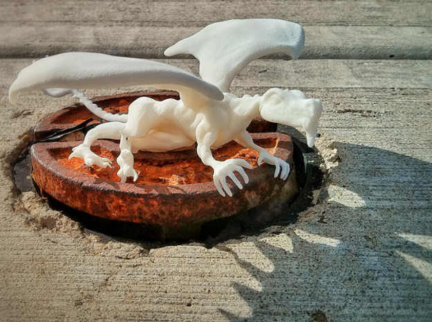 Pet Dragon in White Natural Versatile Plastic