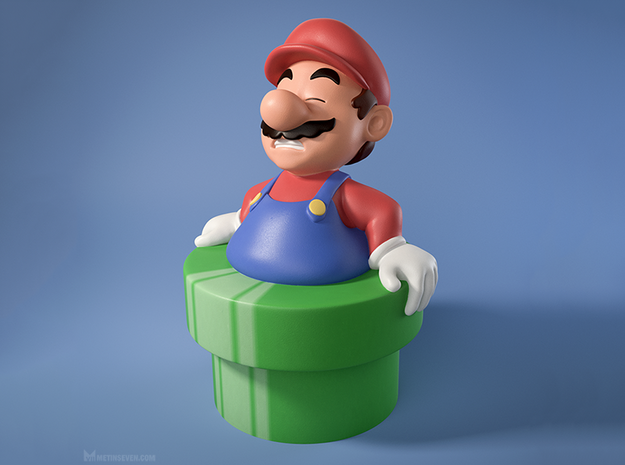 Fat Mario in Full Color Sandstone