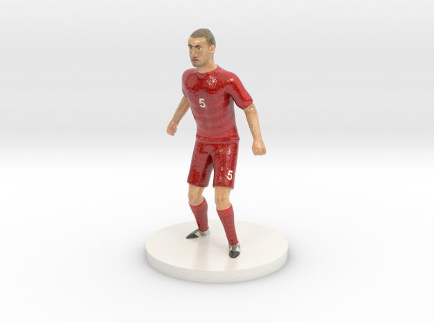Czech Football Player in Glossy Full Color Sandstone