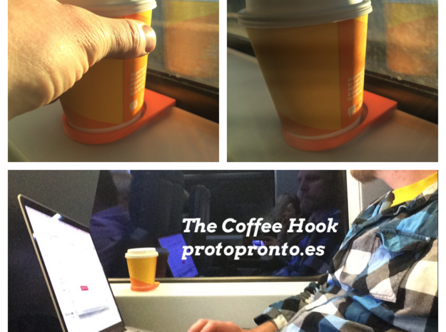 The CoffeeHook in Orange Processed Versatile Plastic