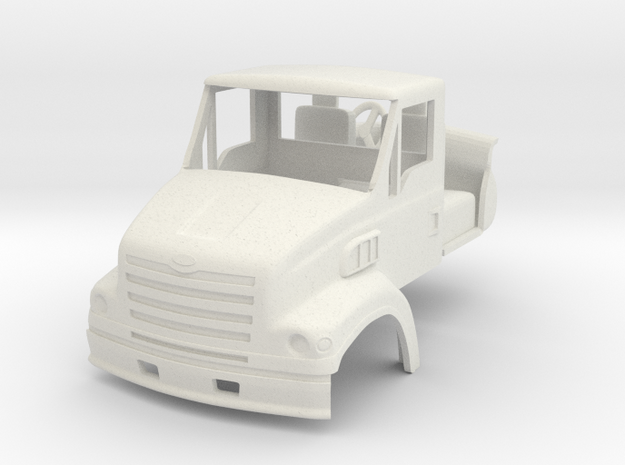 1/64 Sterling LT7501 truck cab with interior & mir in White Natural Versatile Plastic