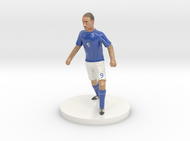 Italian Football Player in Glossy Full Color Sandstone