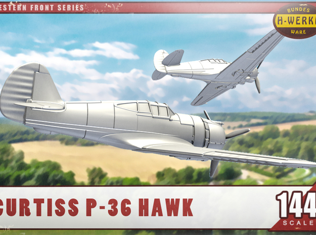 1/144th - Curtiss 75 "Hawk" (P36) in Tan Fine Detail Plastic