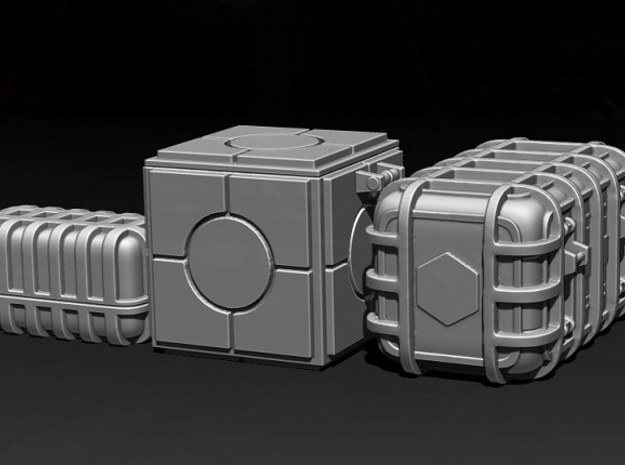 Star Wars cargo crates  in Tan Fine Detail Plastic