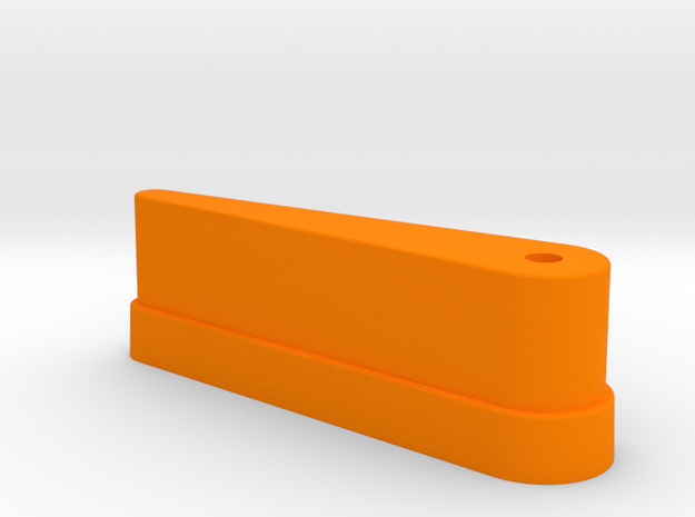 CSF#2 - 2 7/8" Long - Pinball Flipper Bat in Orange Processed Versatile Plastic