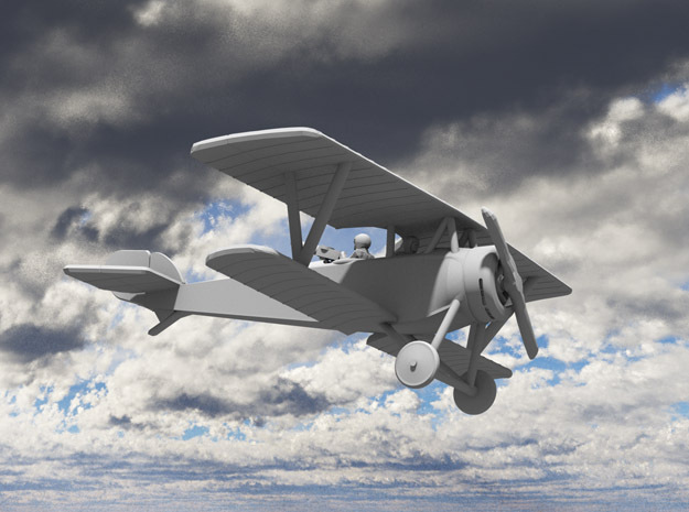 Nieuport 12 (Beardmore) in White Natural Versatile Plastic: 1:144