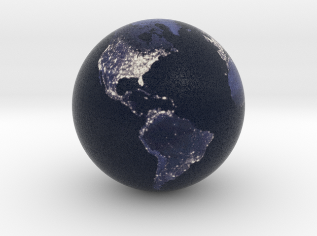 Earth at Night (1:80 Million scale) in Full Color Sandstone
