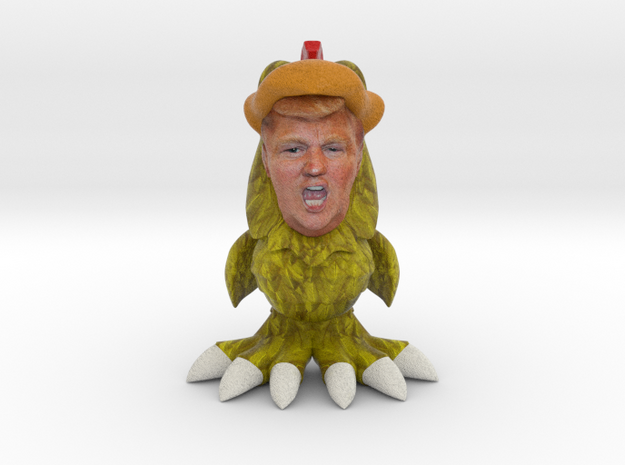 Chicken Trump Large in Full Color Sandstone