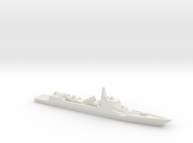 Type 052C Destroyer, 1/3000 in White Natural Versatile Plastic