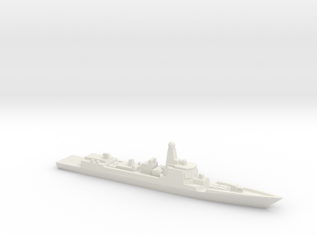 Type 052D Destroyer, 1/3000 in White Natural Versatile Plastic