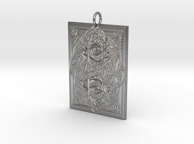 Watchers Pendant in Natural Silver
