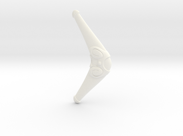 Boomerang Toon Version in White Processed Versatile Plastic