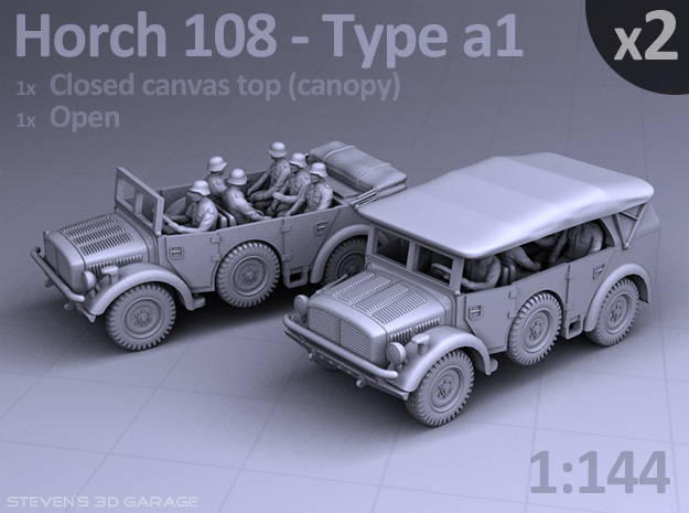 HORCH 108 a1 - (2 pack) in Smooth Fine Detail Plastic
