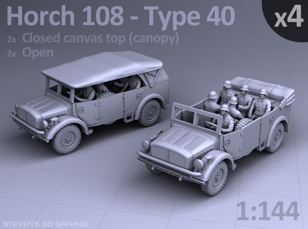 HORCH 108 40 - (4pack) in Smooth Fine Detail Plastic