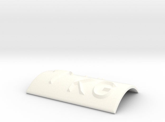 KG mit Pfeil nach oben in White Processed Versatile Plastic