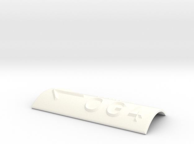 OG 4 mit Pfeil nach links in White Processed Versatile Plastic