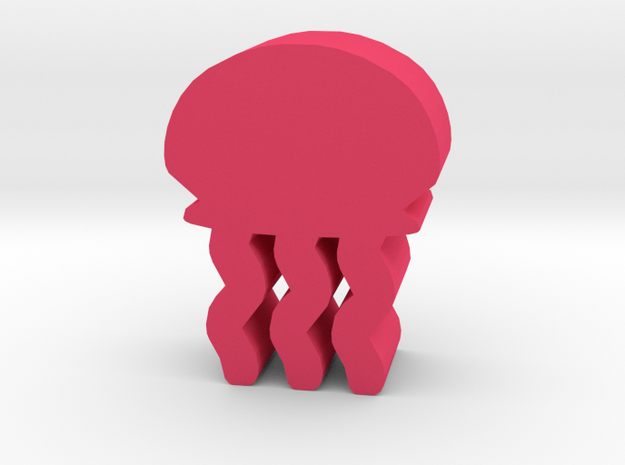 Game Piece, Jellyfish in Pink Processed Versatile Plastic