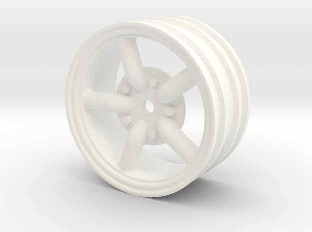 Mach 5 1.9 wheel with 12mm hex +3mm offset in White Processed Versatile Plastic