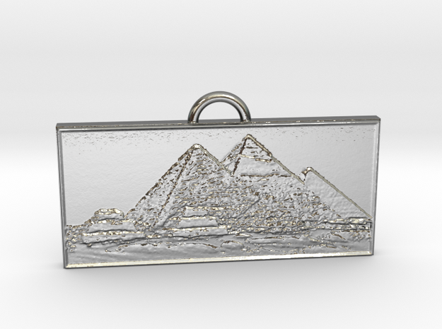 Giza Pendant in Polished Silver