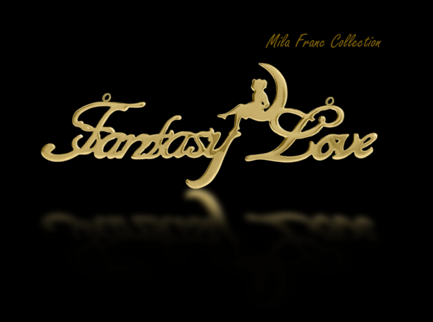 Fantasy Love® Pendant  in 18k Gold Plated Brass
