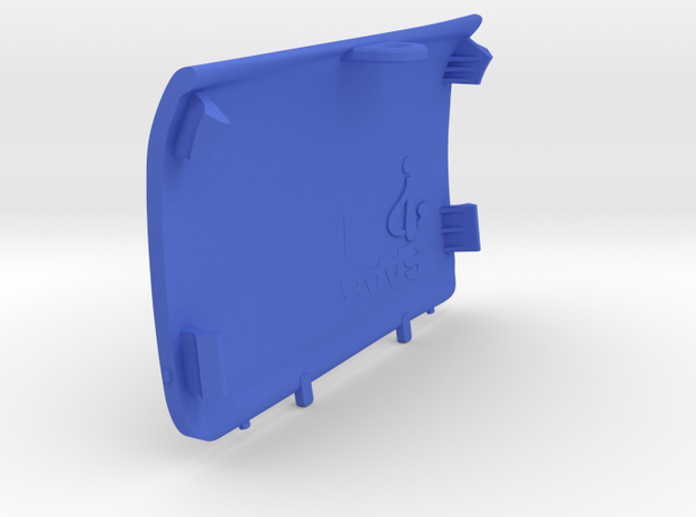 Rear-Left Saab Jack Point Cover in Blue Processed Versatile Plastic