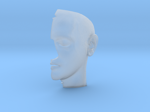Subject 3f | Left Face in Tan Fine Detail Plastic