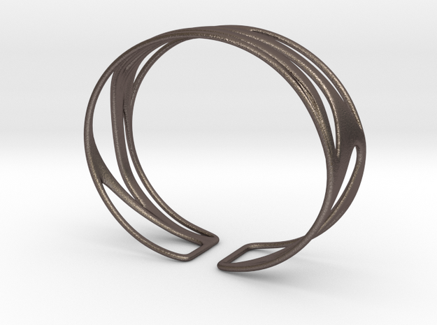 Inspired Curves size M in Polished Bronzed Silver Steel