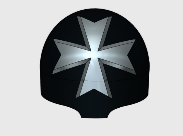 10x Maltese Cross  - T:1a Terminator Shoulders in Tan Fine Detail Plastic
