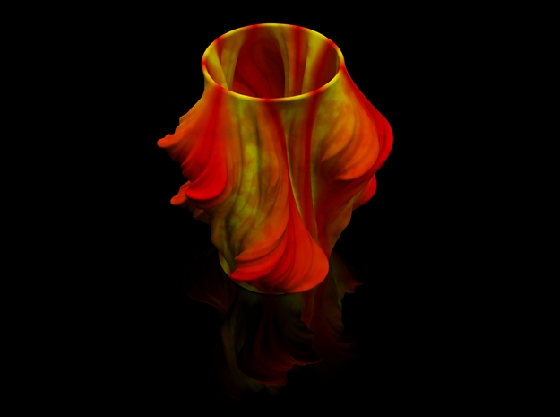 Julia Vase #011 - Solar flare in Full Color Sandstone