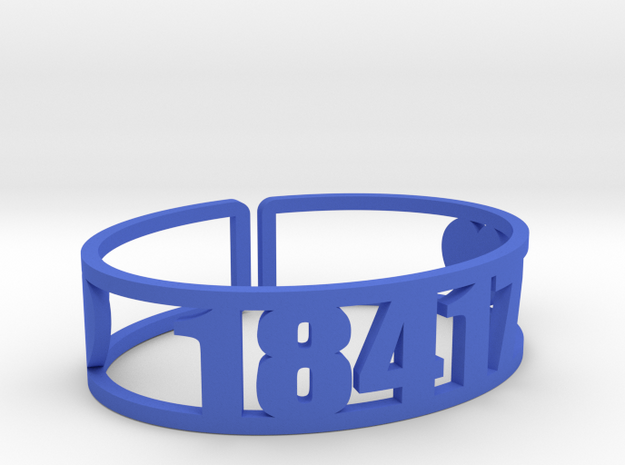 Blue Ridge Zip Cuff in Blue Processed Versatile Plastic
